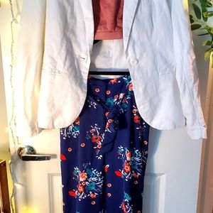 Express Floral Paperbag Waist Pants size 2